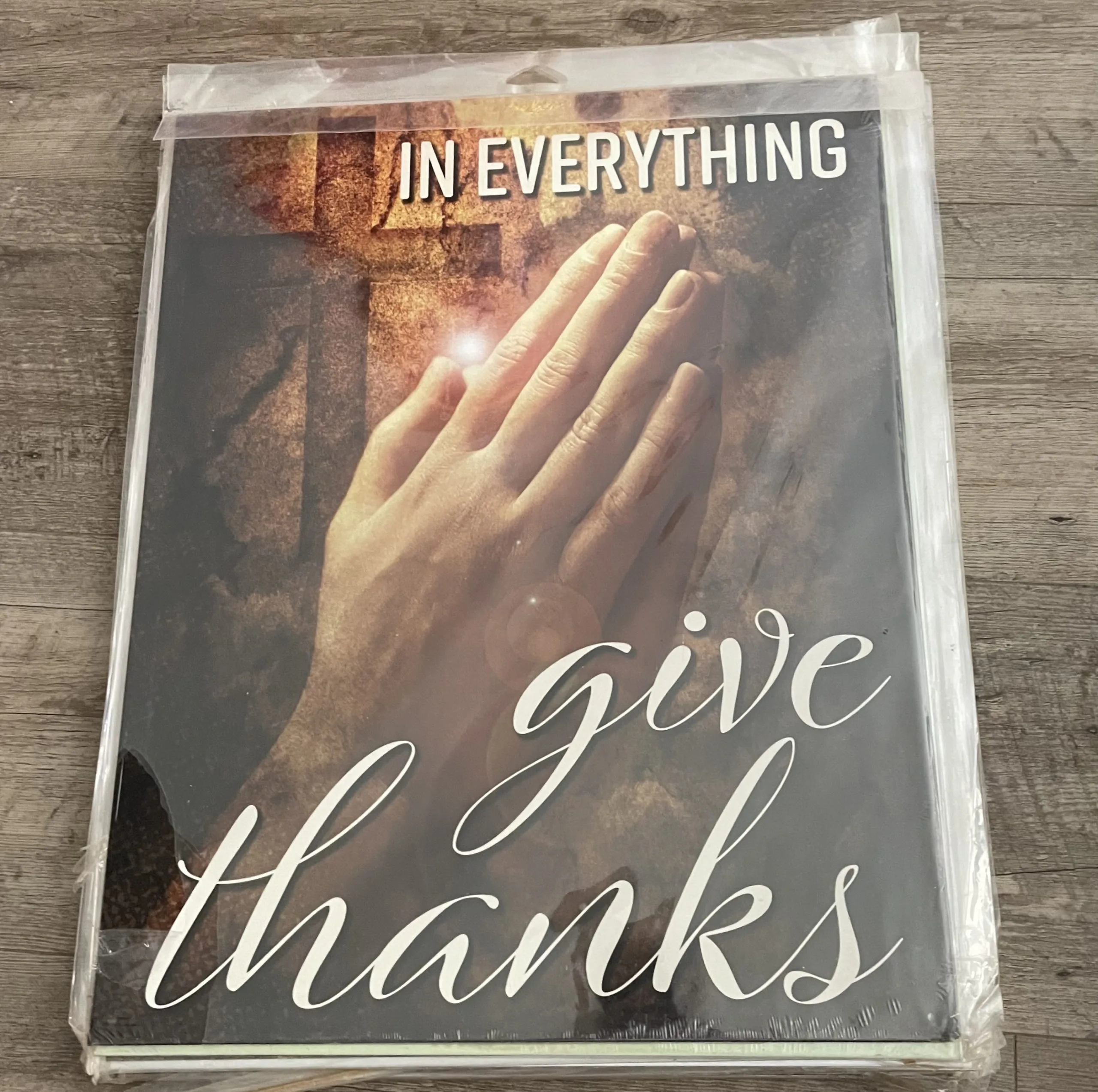 In Everything Give Thanks - Biblical Metal Sign