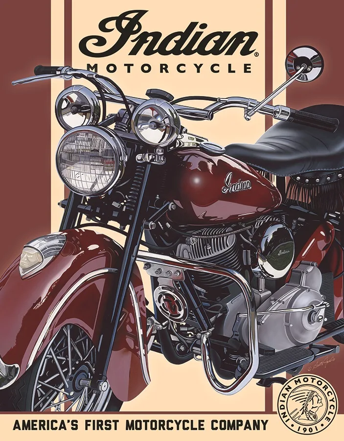 Indian Motorcycle (48 Chief) - Tin Signs Metal Sign