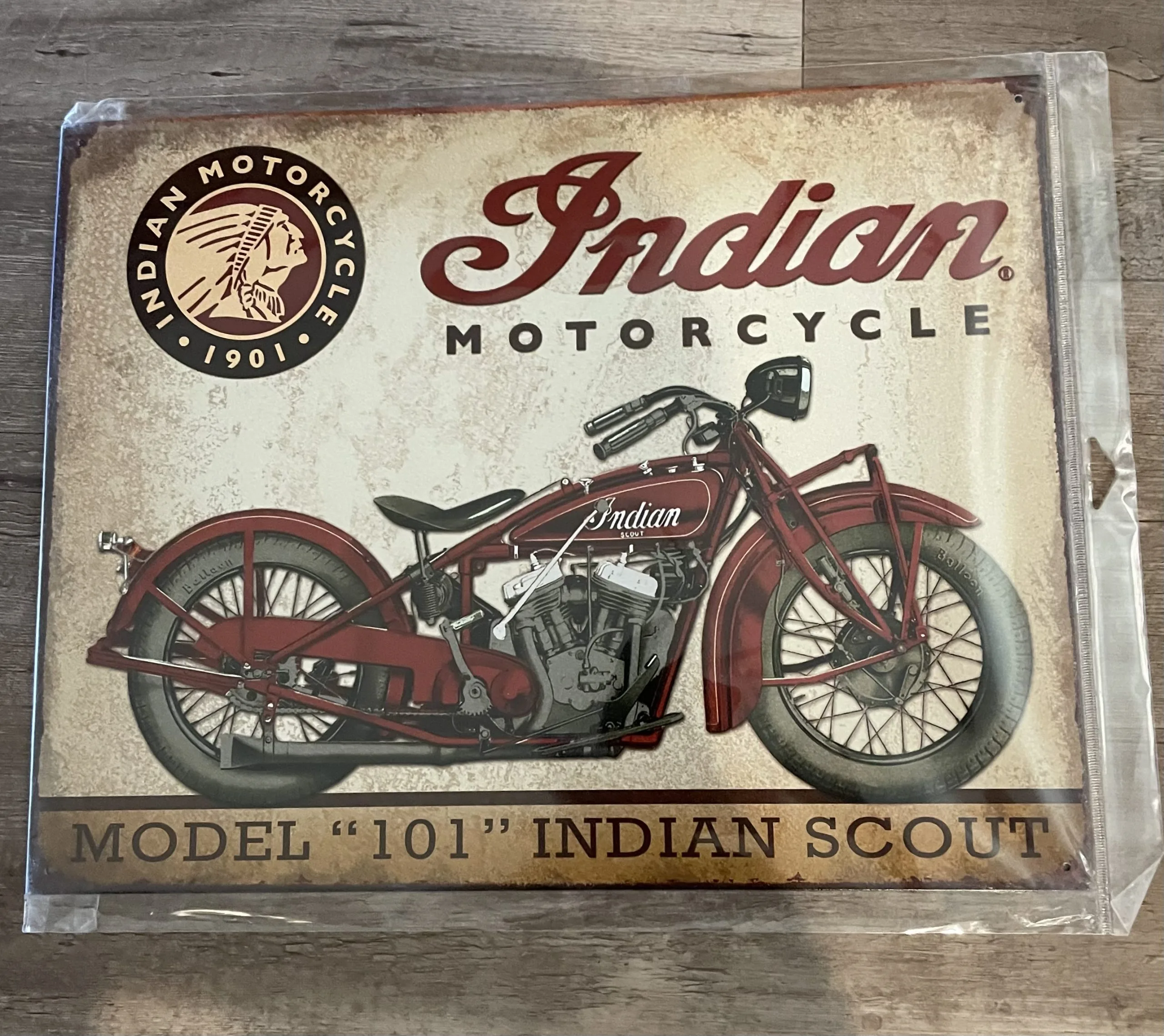Indian Motorcycle-Model 101 - Tin Signs Metal Sign