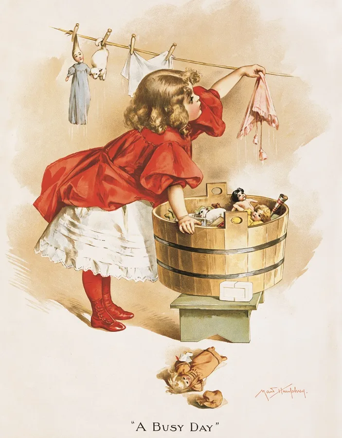 Ivory Soap Girl - A Busy Day - Tin Signs Metal Sign
