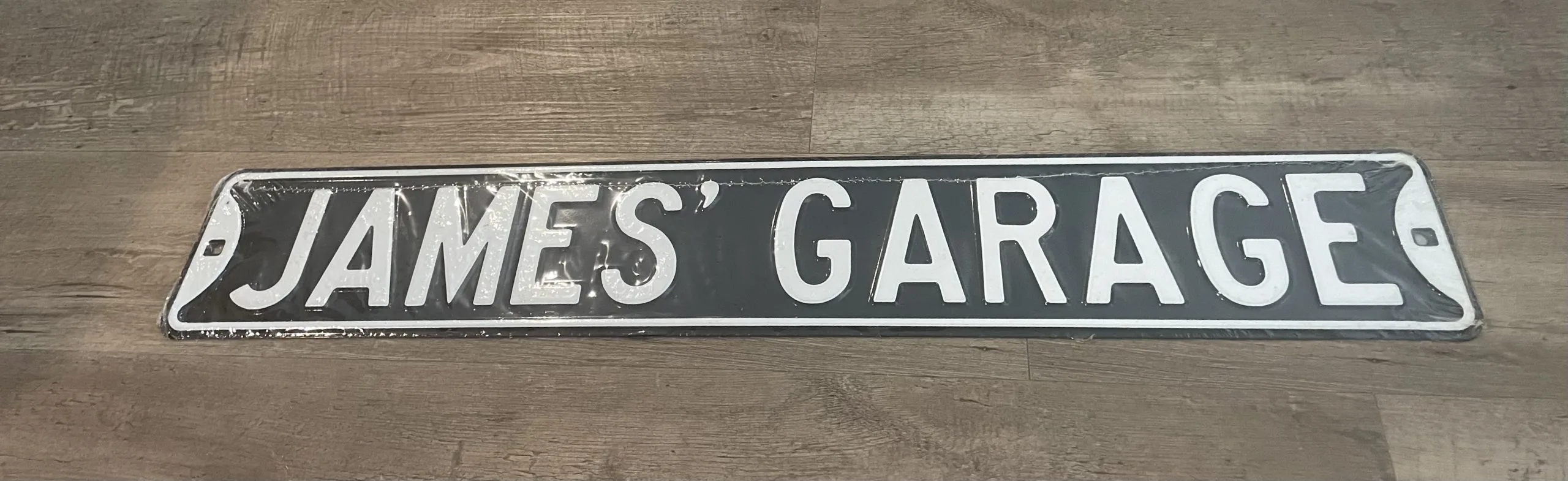 James' Garage - Street Signs Metal Sign