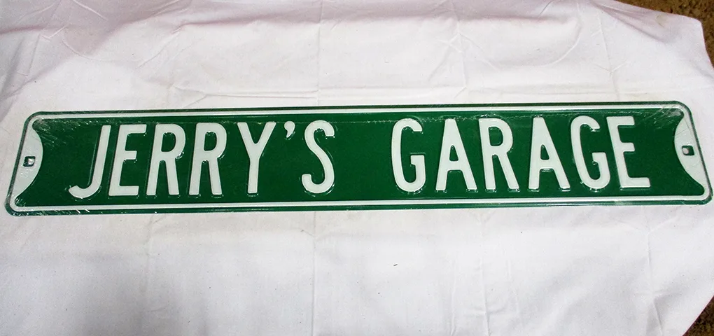 Jerry's Garage - Street Signs Metal Sign