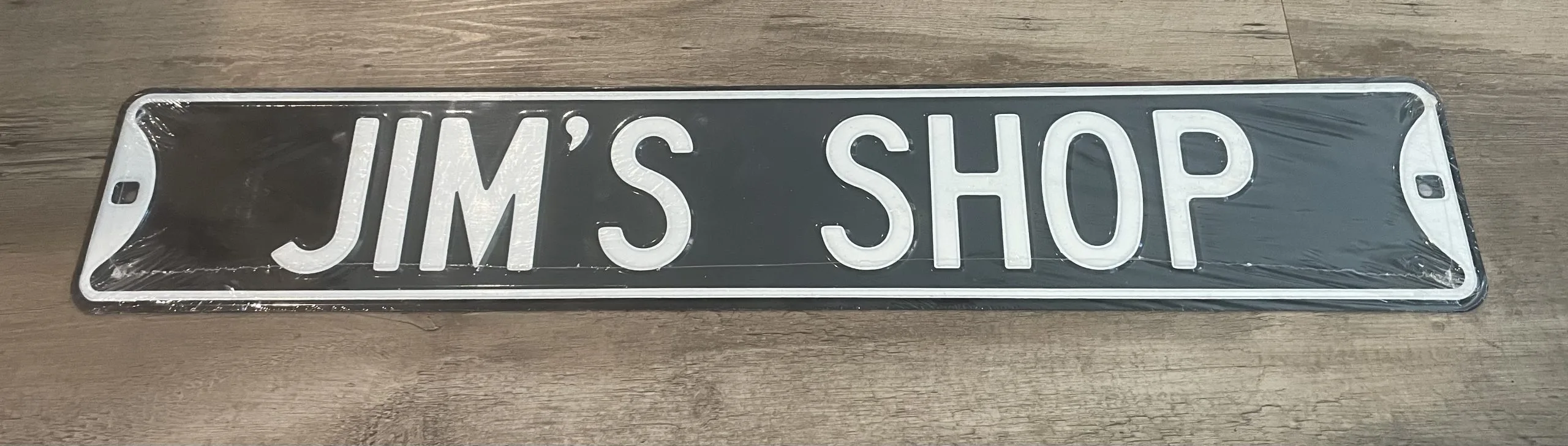 Jim's Shop - Street Signs Metal Sign