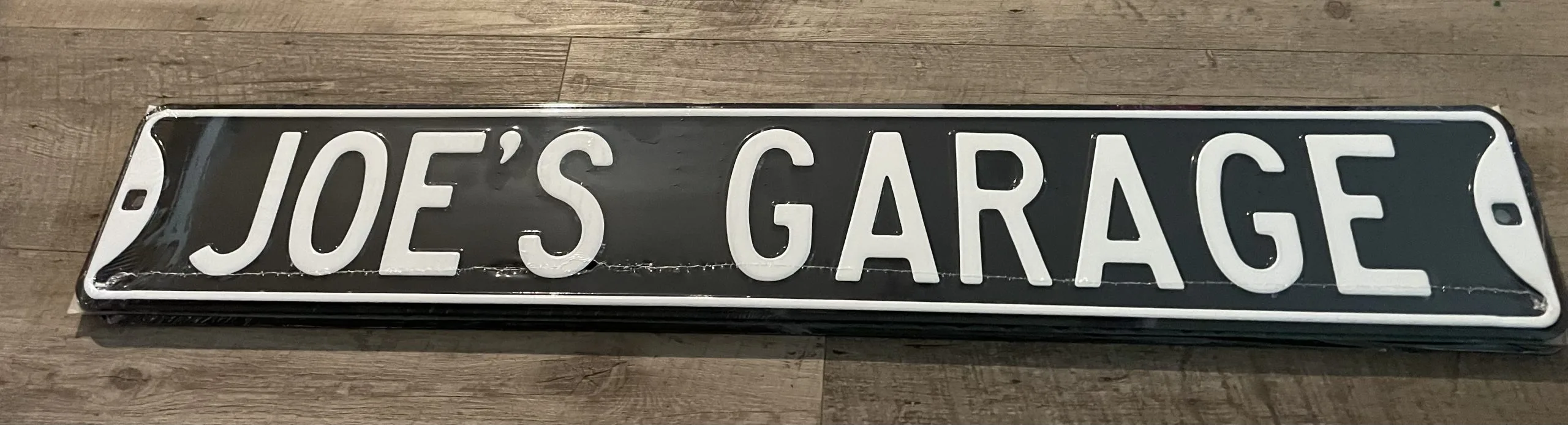 Joe's Garage - Street Signs Metal Sign