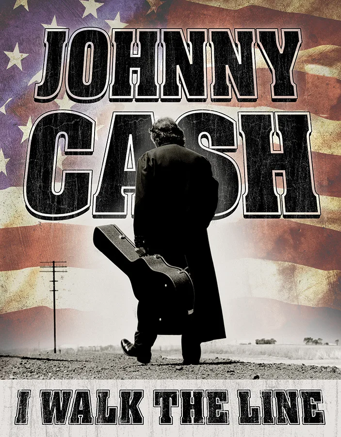 Johnny Cash - I Walk the Line - Tin Signs Metal Sign