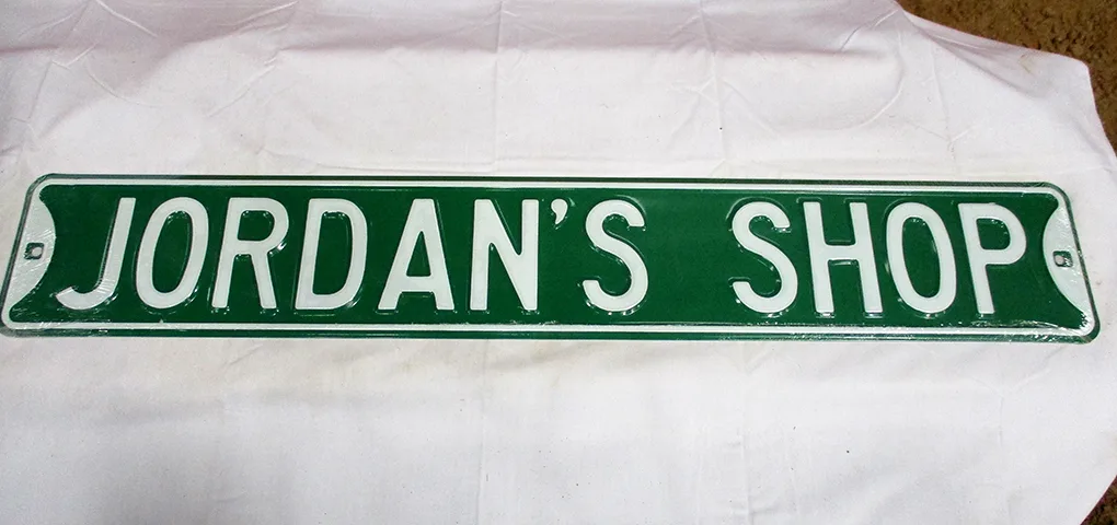 Jordan's Shop - Street Signs Metal Sign