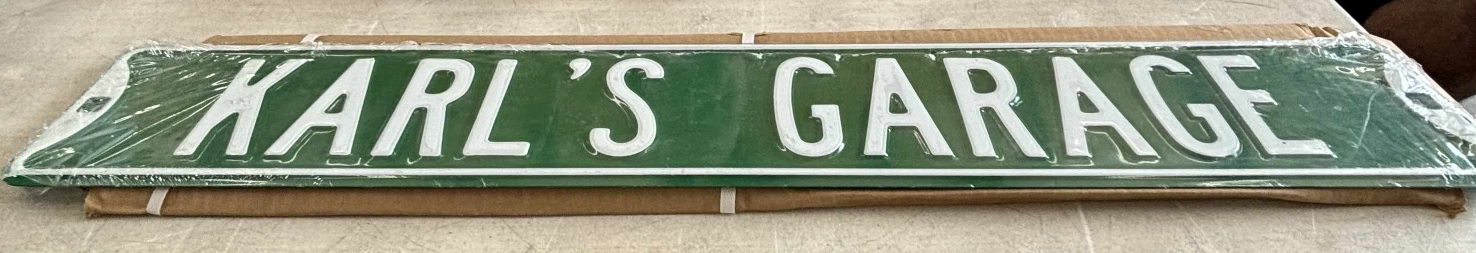 Karl's Garage - Street-Garage/Shop Metal Sign
