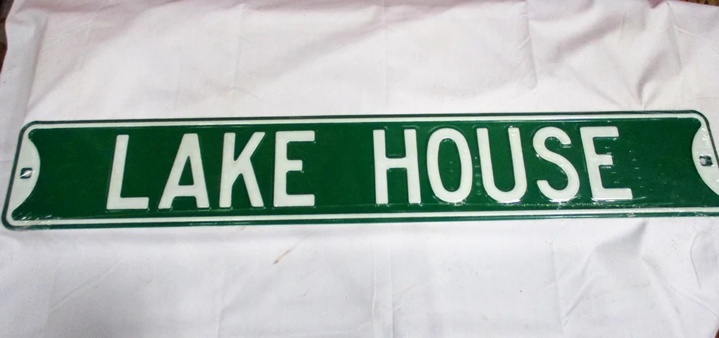 Lake House - Street Signs Metal Sign