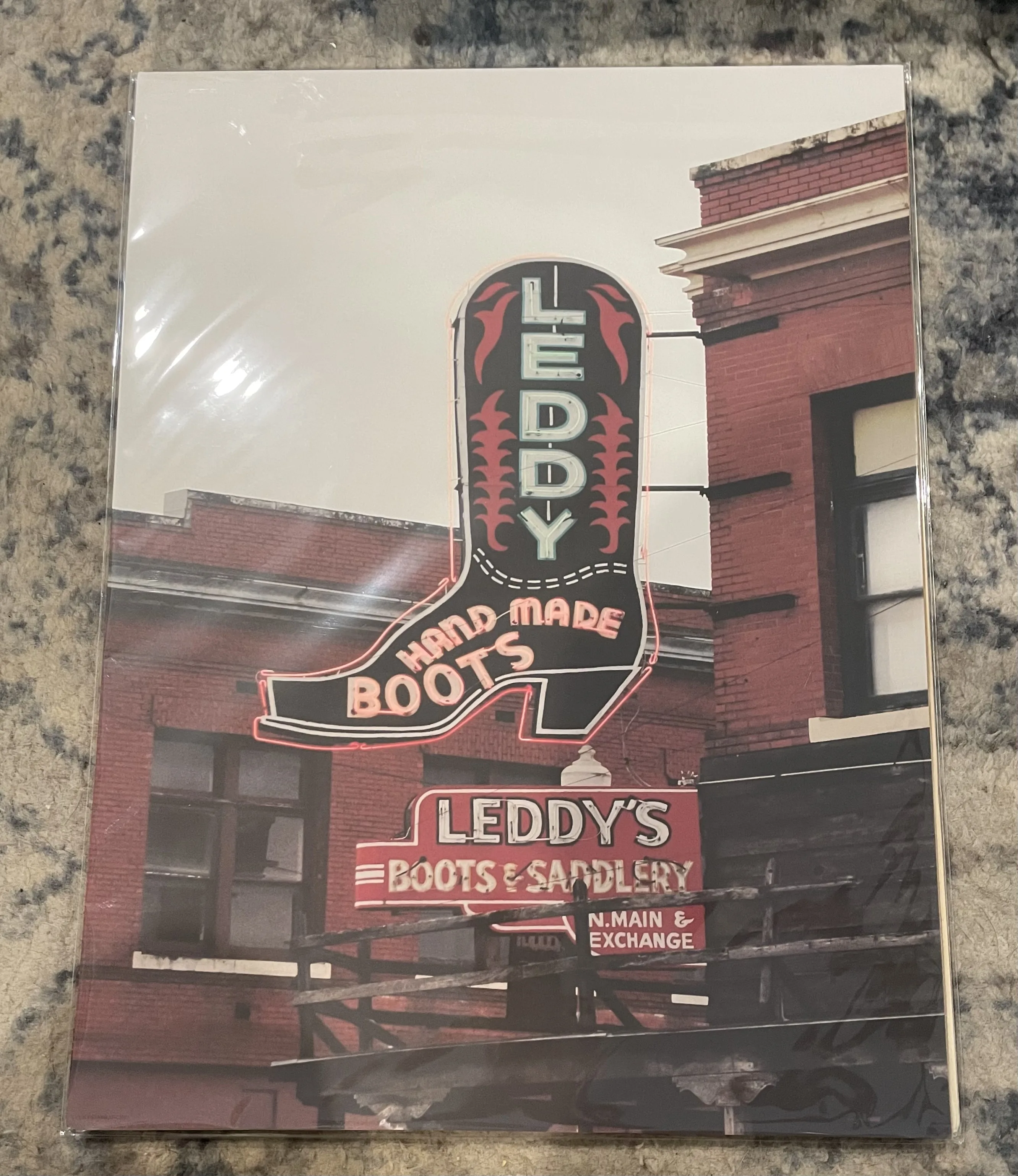 Leddy's Boots & Saddlery (Large) - Rodeo Posters Metal Sign