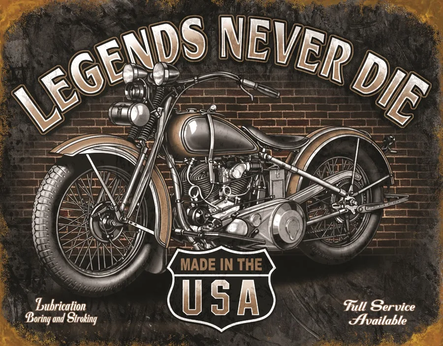 Legends Never Die - Tin Signs Metal Sign