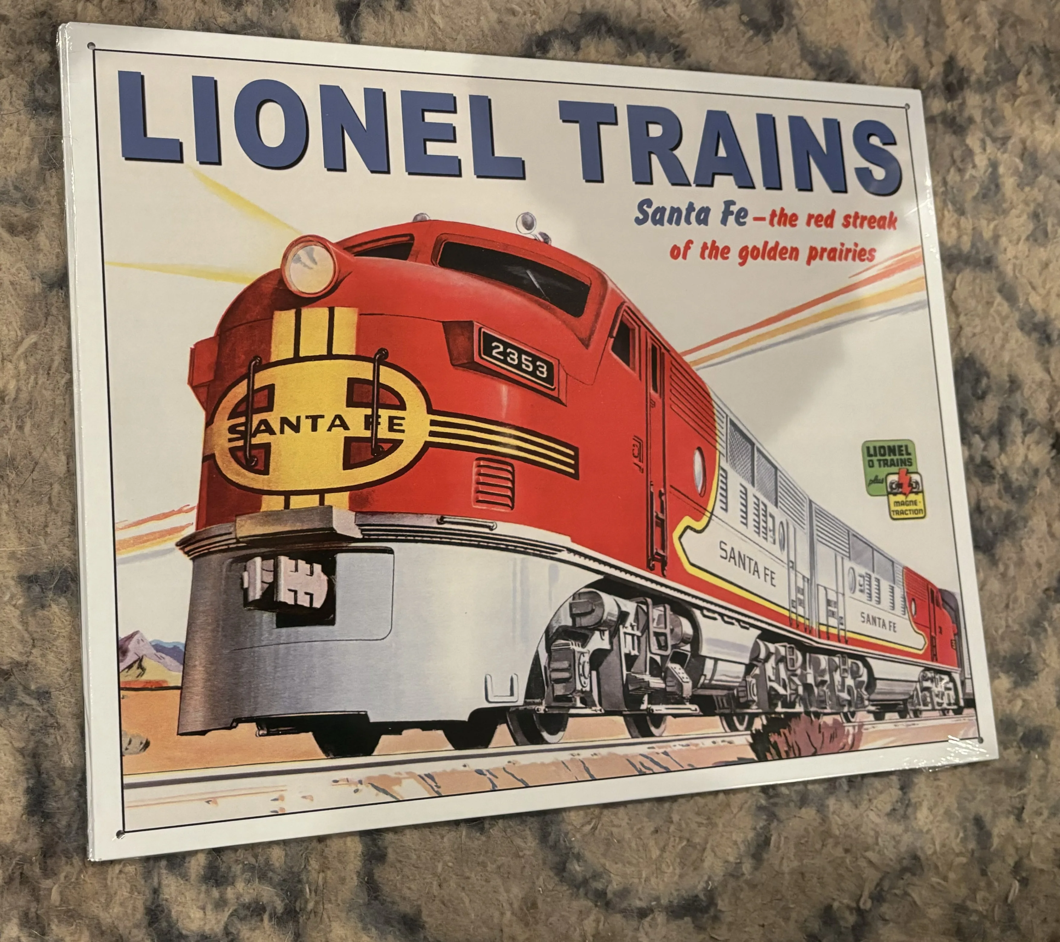 Lionel Train-Santa Fe - Tin Signs Metal Sign