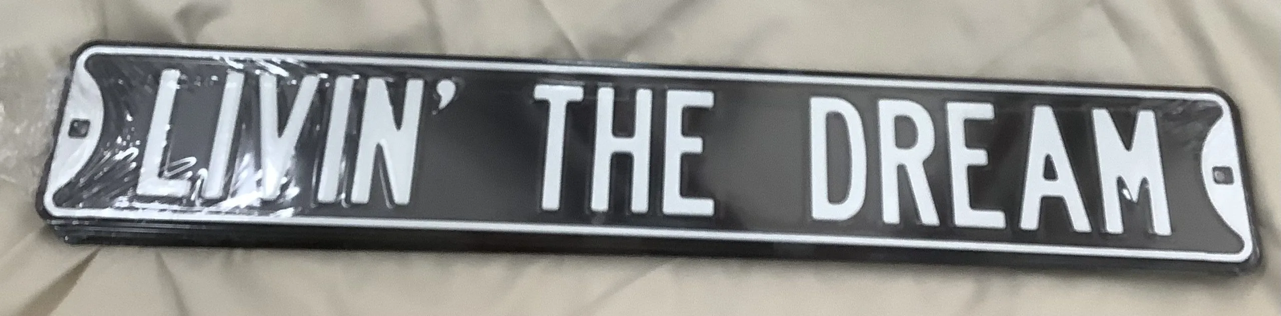Livin’ The Dream - Street Signs Metal Sign