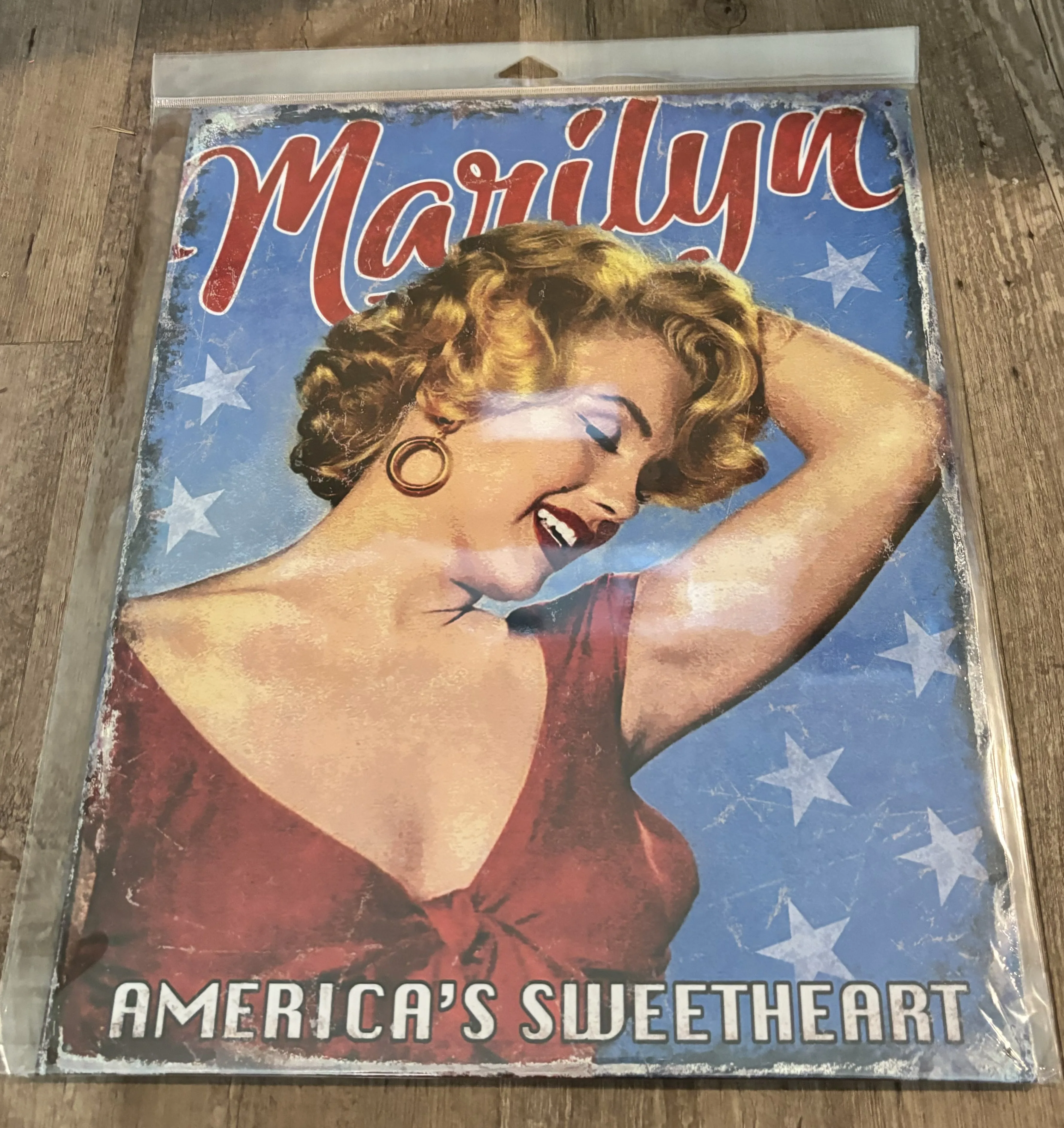 Marilyn-America's Sweetheart - Celebrities Metal Sign