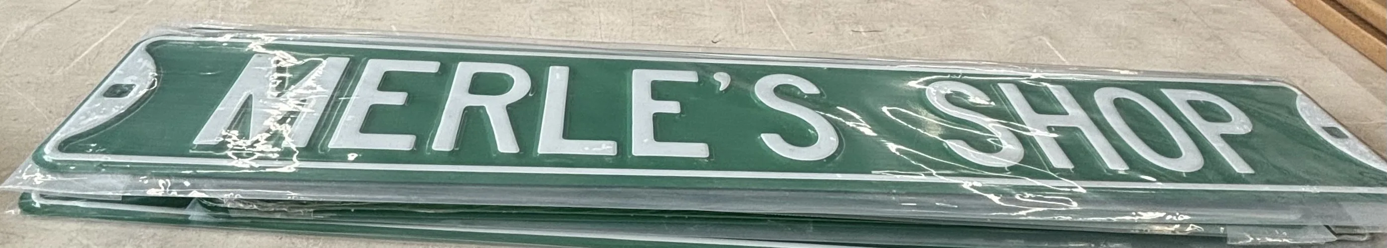 Merle's Shop - Street Signs Metal Sign