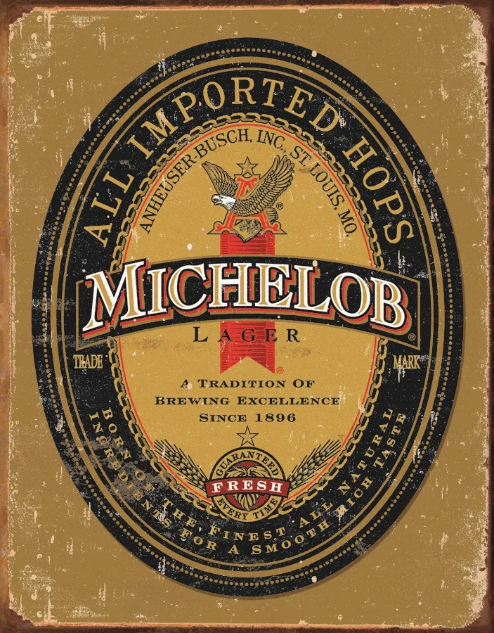 Michelob-All Imported Hops - Tin Signs Metal Sign