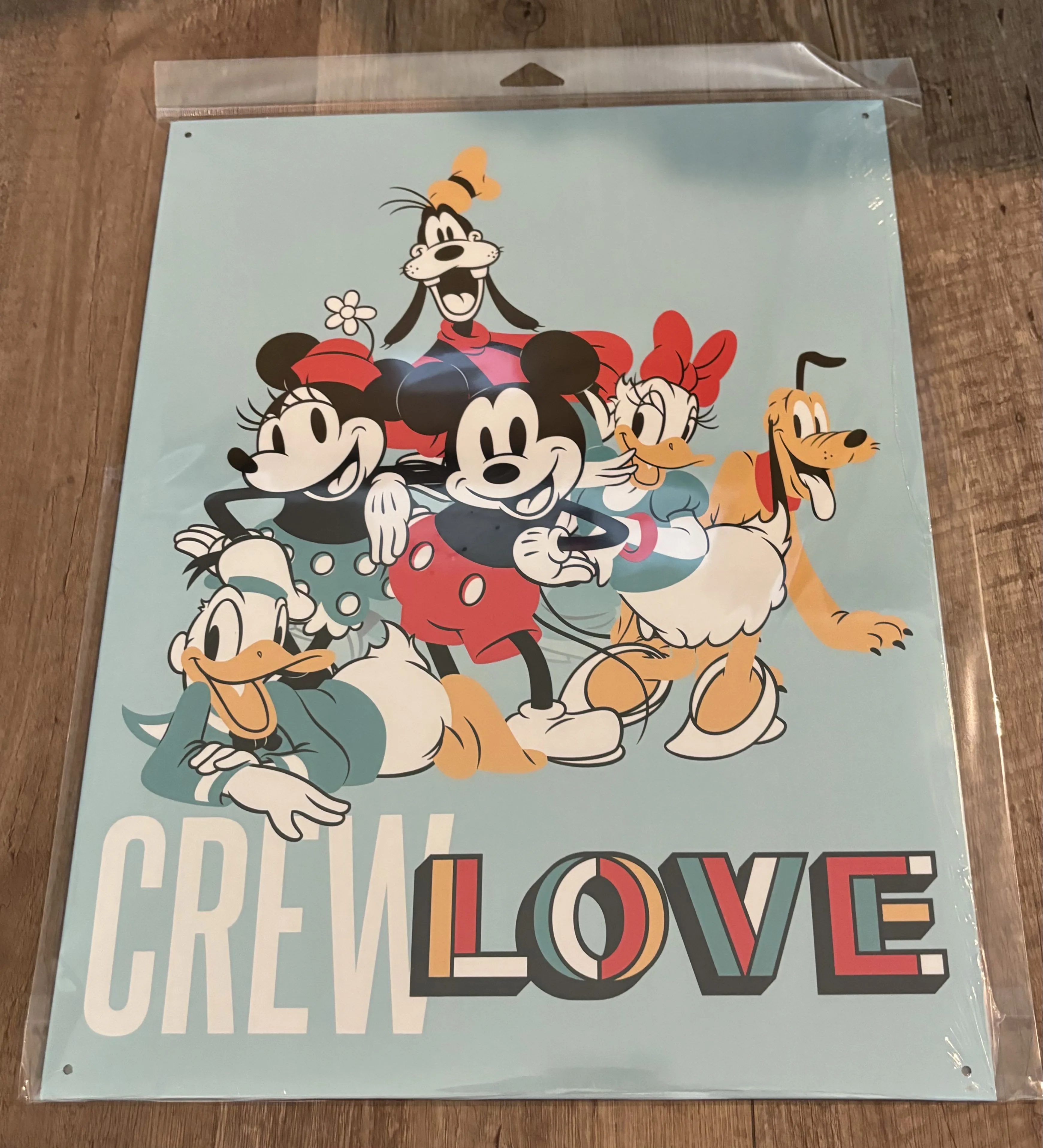Mickey & Friends Crew-Love - Disney Metal Sign