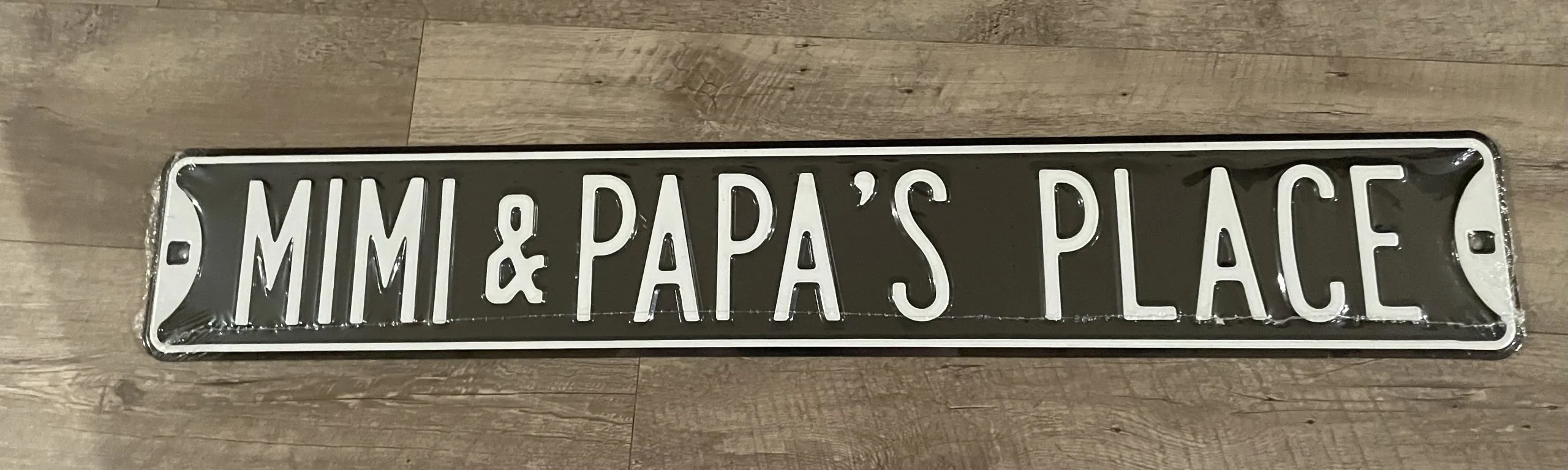 Mimi & Papa's Place - Street Signs Metal Sign