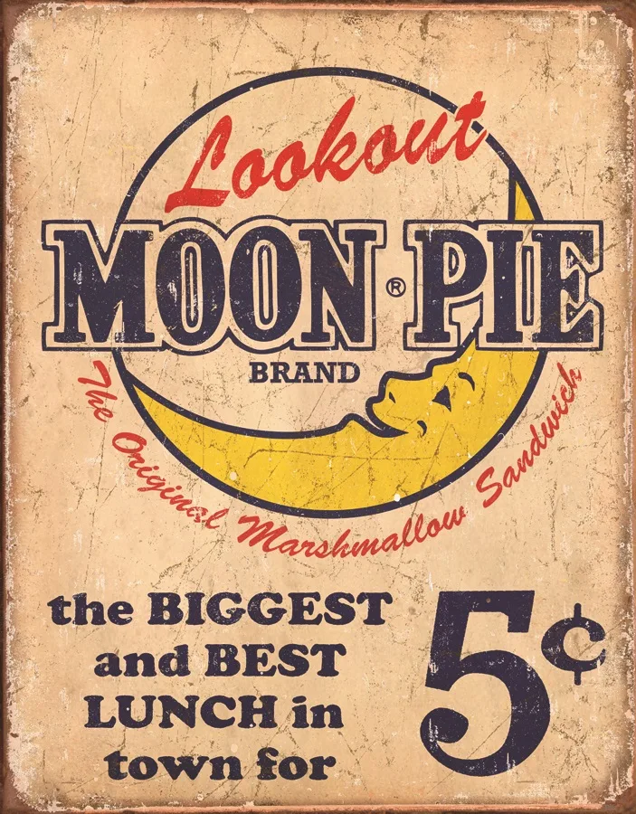 Moon Pie-Biggest And Best Lunch In Town - Tin Signs Metal Sign
