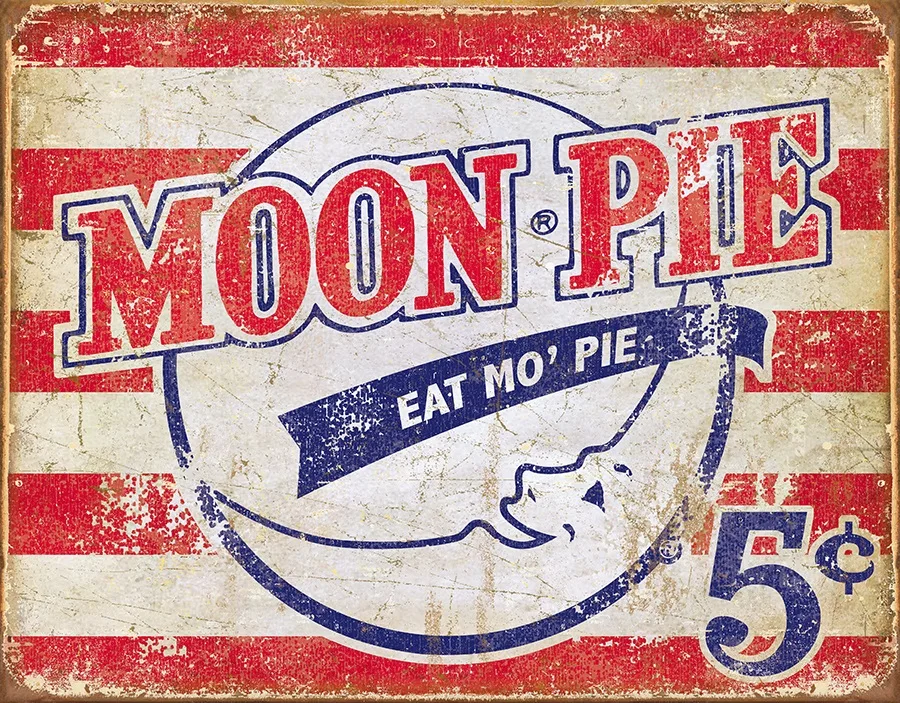 Moonpie - Eat Mo Pie - 5 Cents - Tin Signs Metal Sign