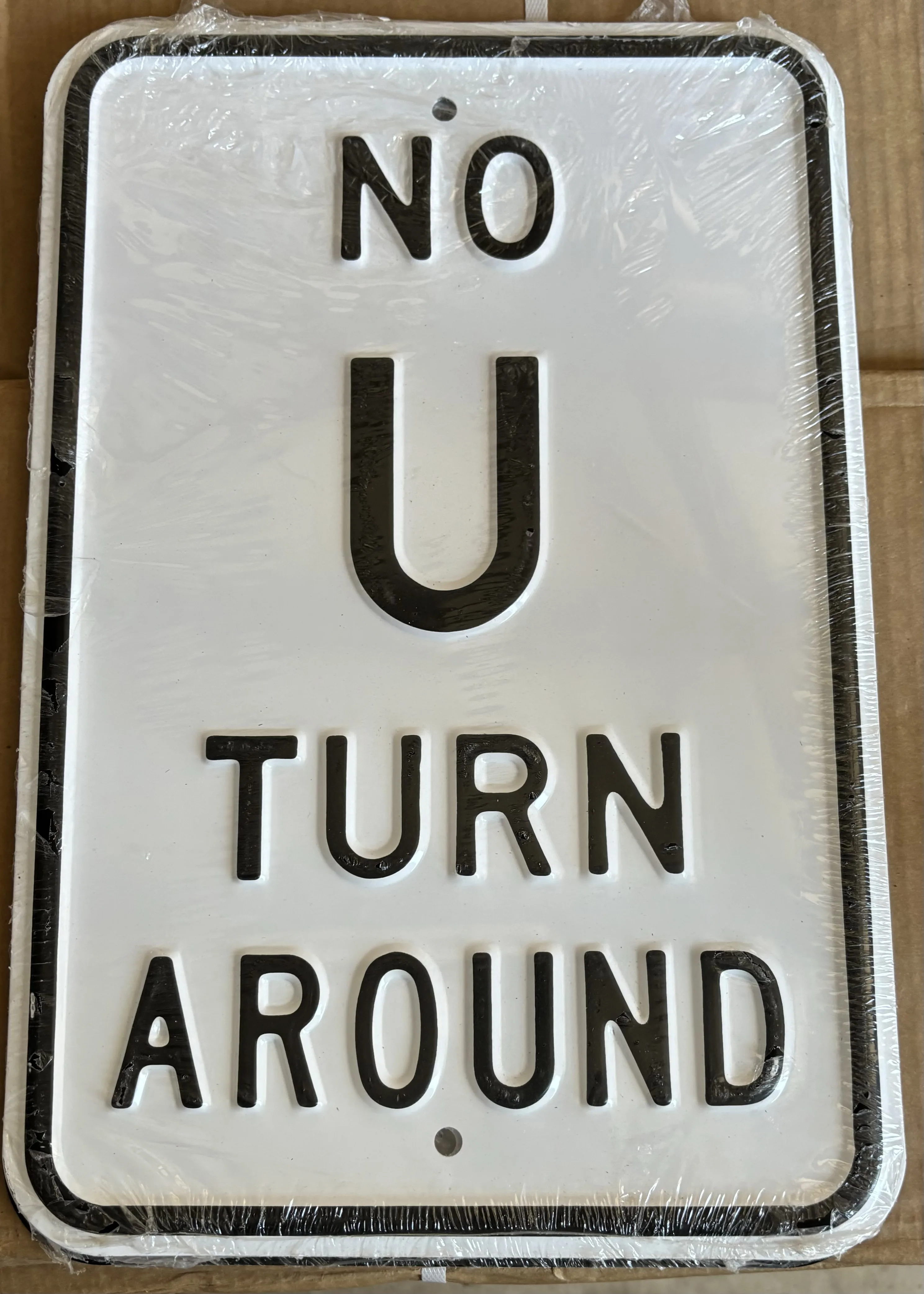 No U Turn Around - Parking Signs Metal Sign