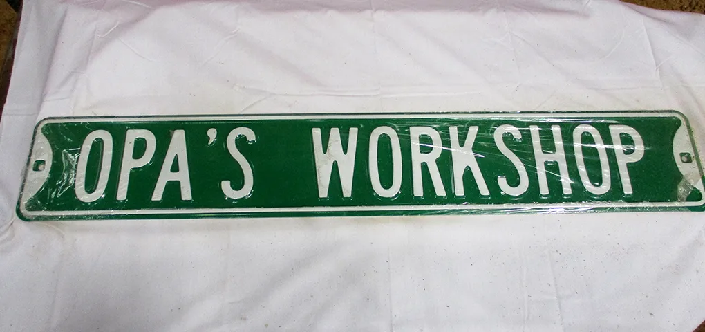 Opa's Workshop - Street Signs Metal Sign