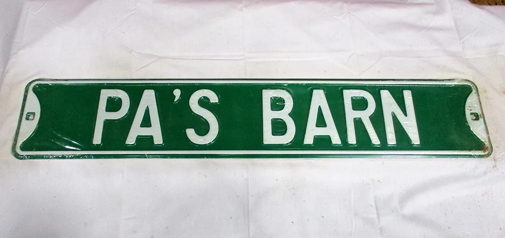Pa's Barn - Street Signs Metal Sign