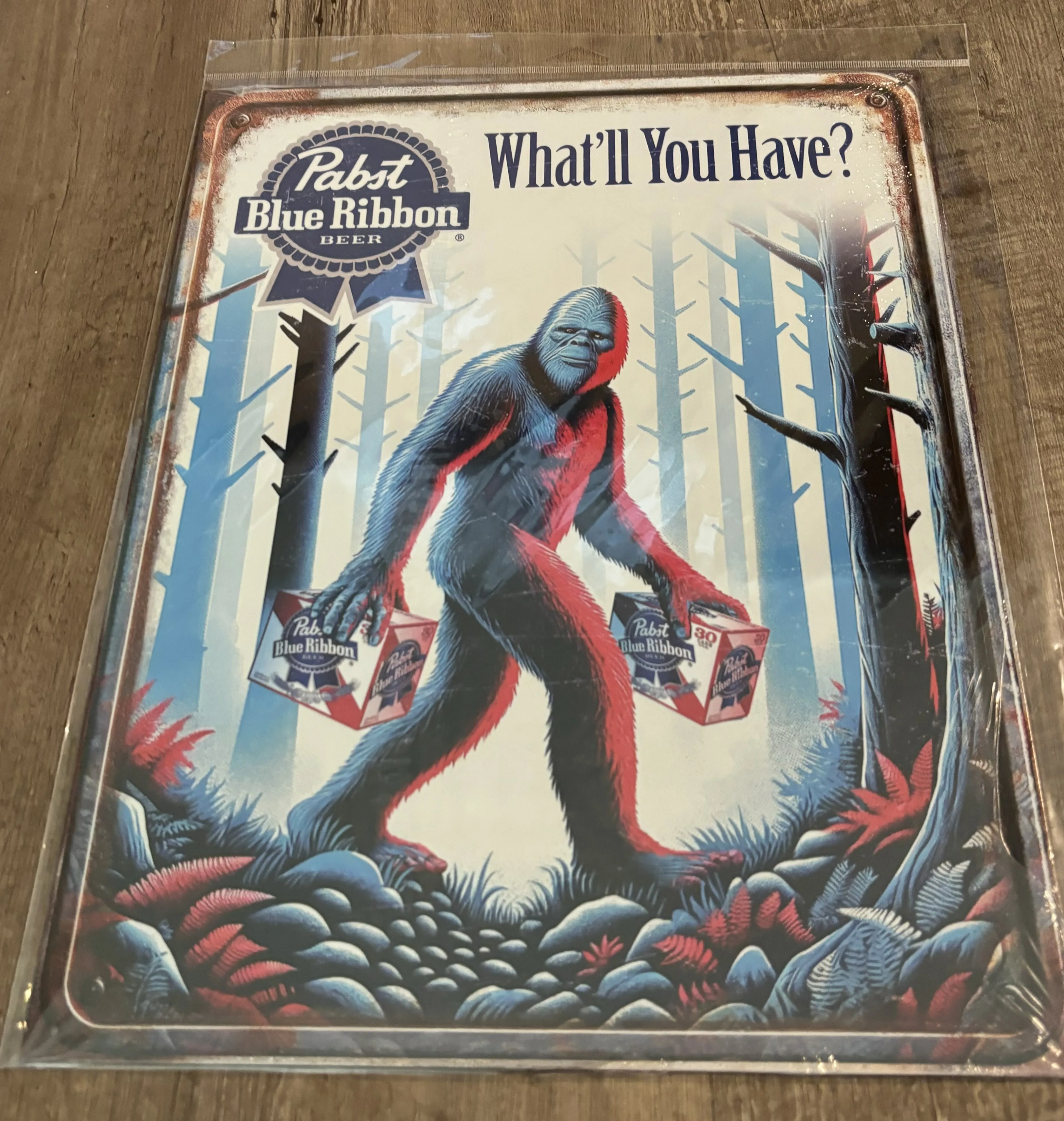 Pabst-What'll You Have? (Bigfoot) - Alcohol Metal Sign