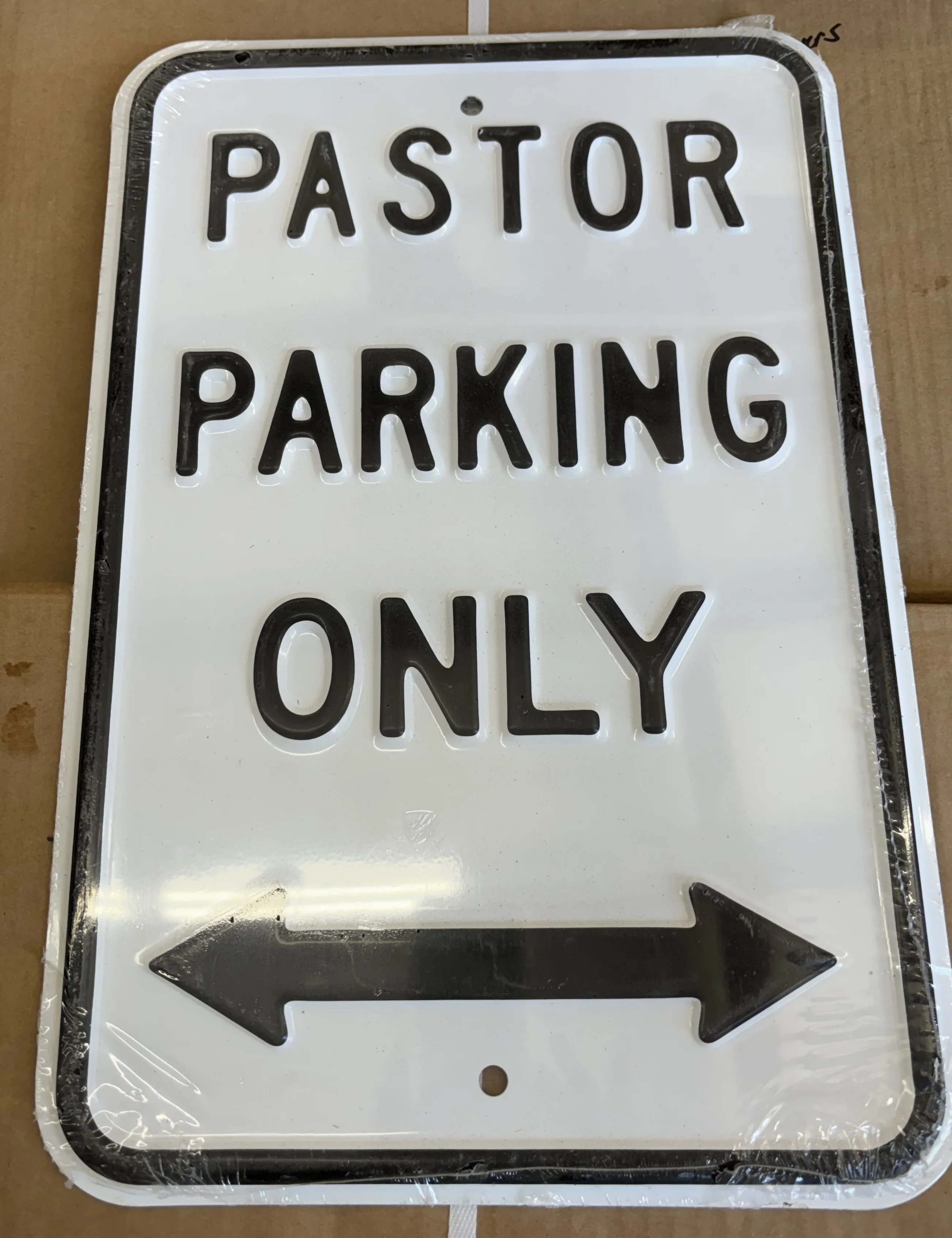 Pastor Parking Only - Parking Signs Metal Sign