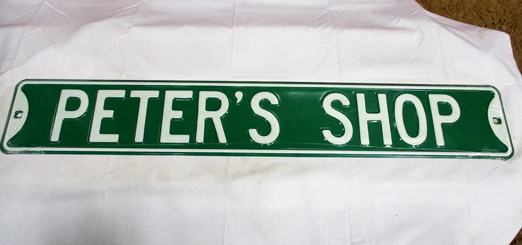 Peter's Shop - Street Signs Metal Sign