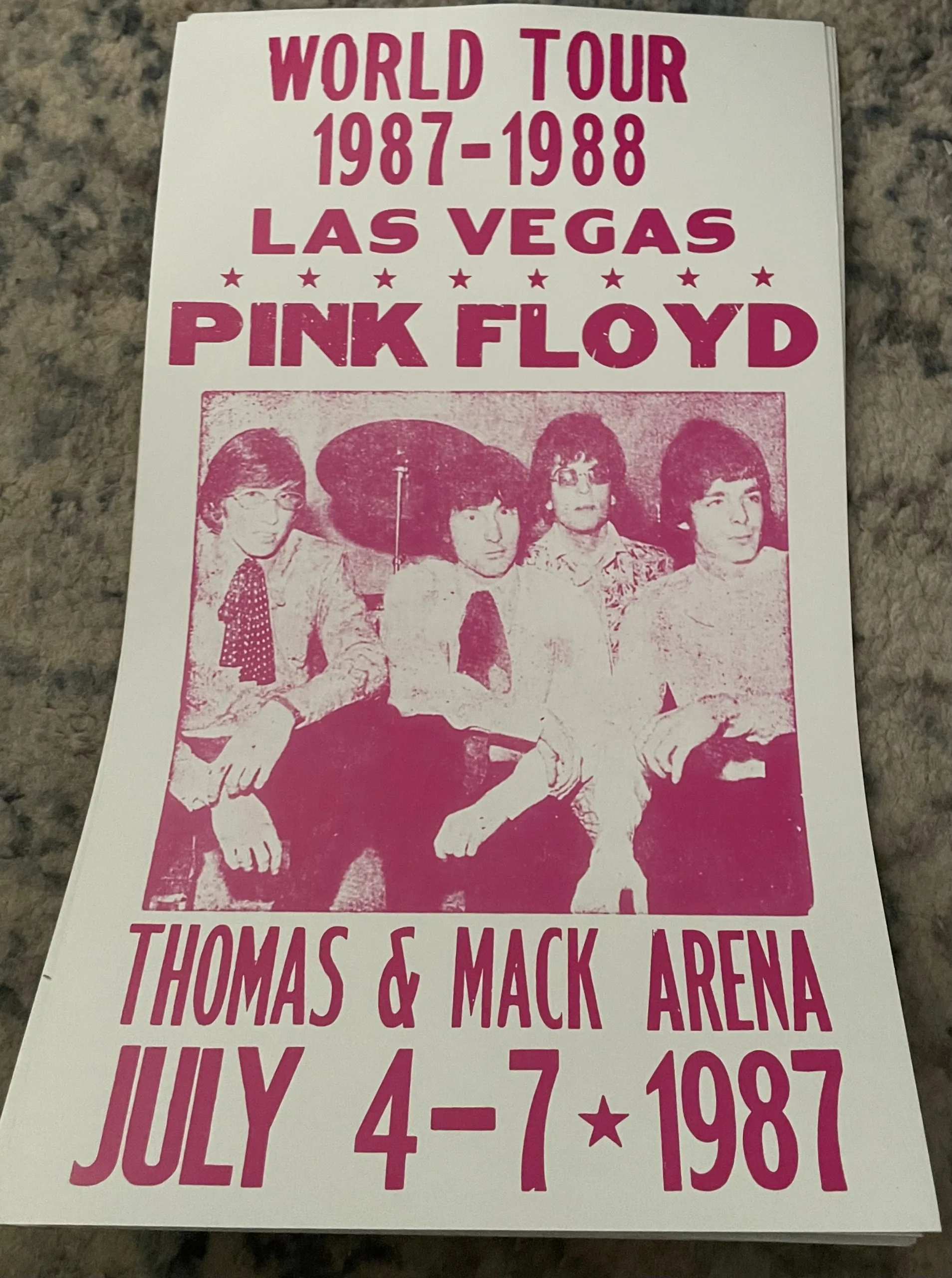 Pink Floyd-World Tour-1987-1988 - Concert Posters Metal Sign