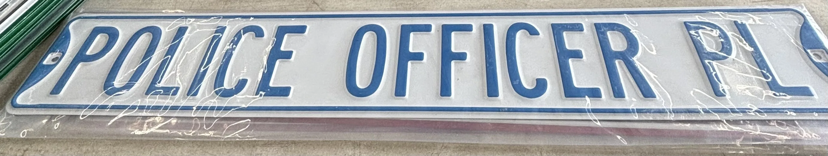 Police Officer Pl - Street Signs Metal Sign
