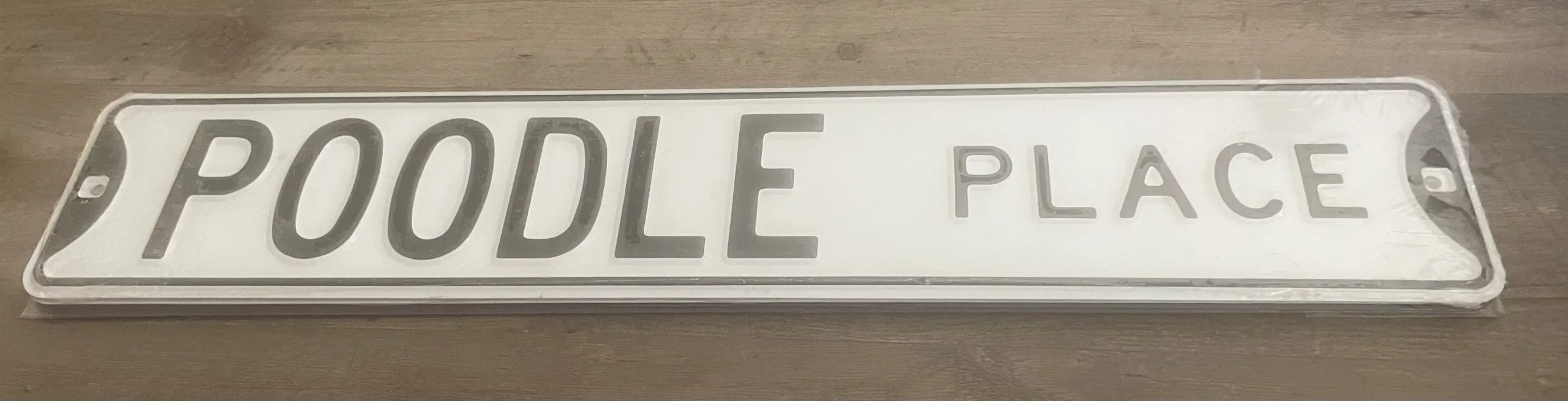 Poodle Place - Street Signs Metal Sign