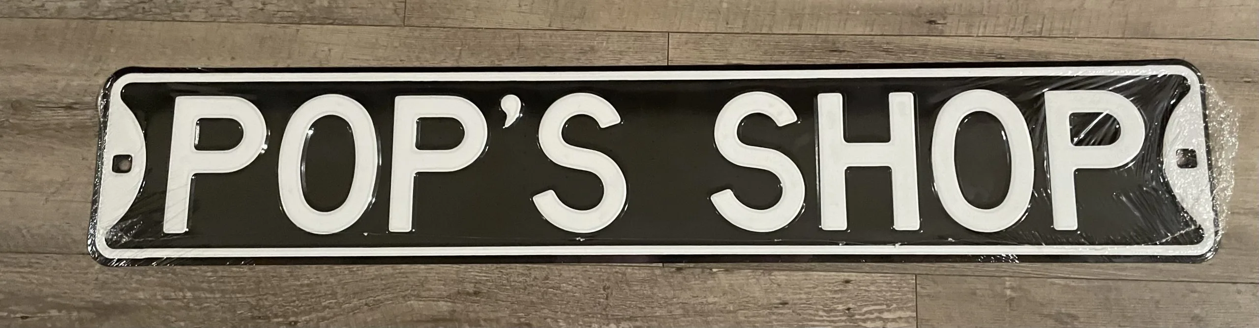 Pop's Shop - Street Signs Metal Sign