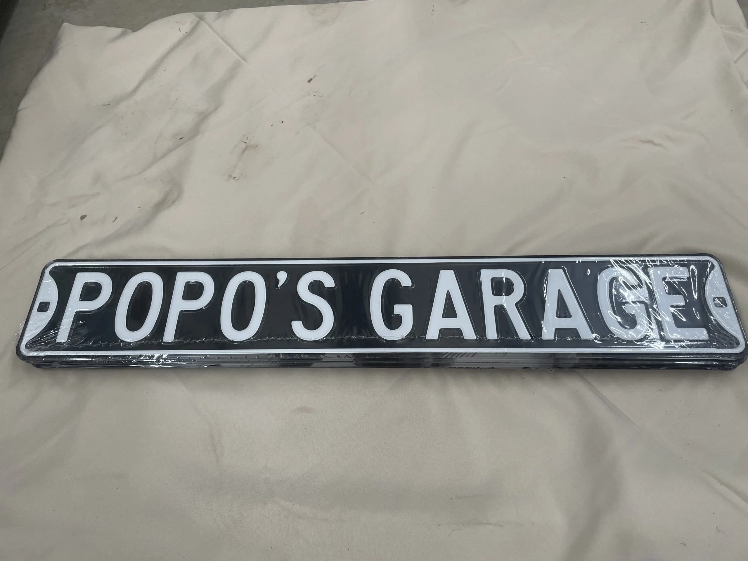Popo’s Garage - Street Signs Metal Sign