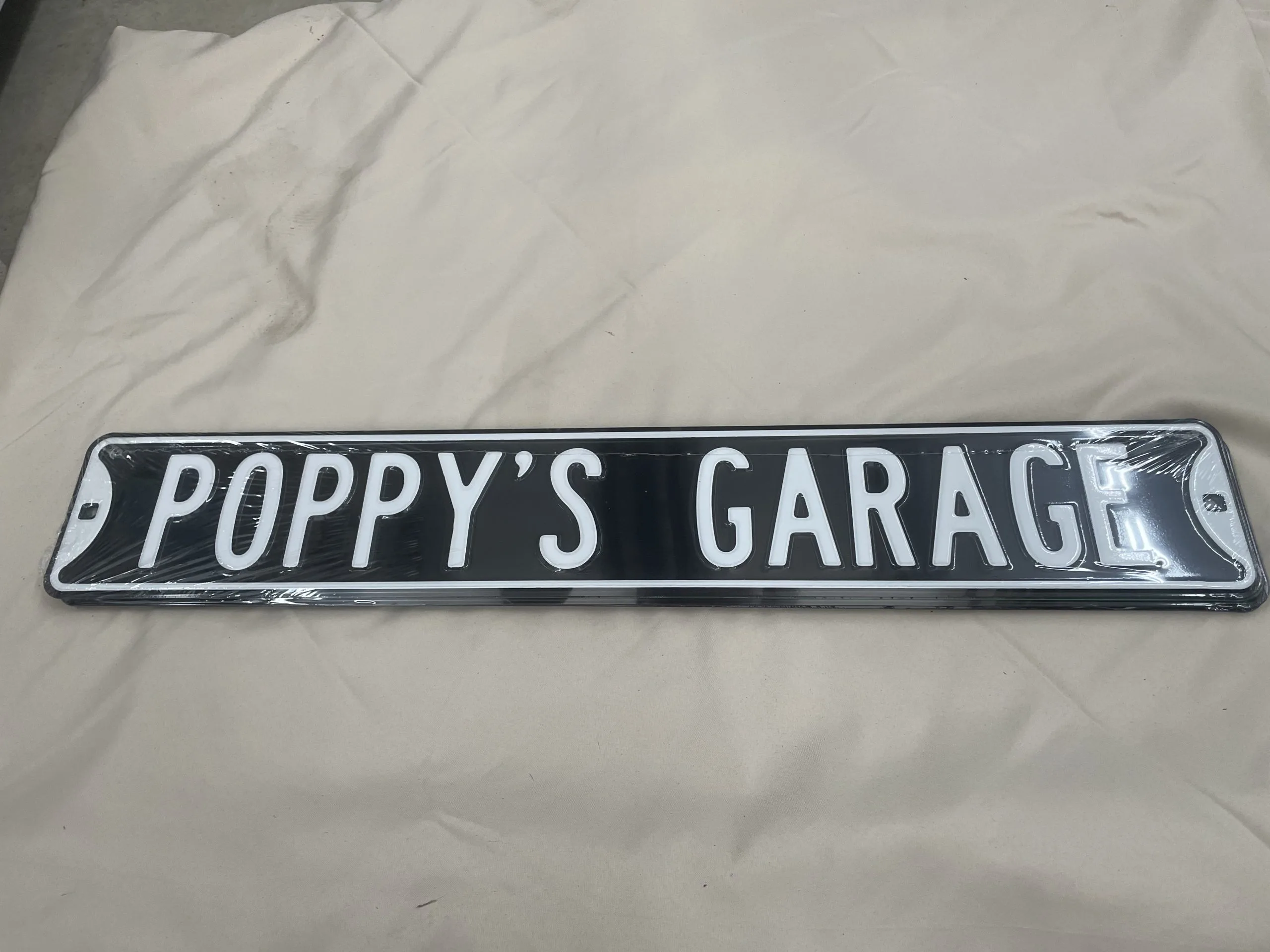 Poppy’s Garage - Street Signs Metal Sign