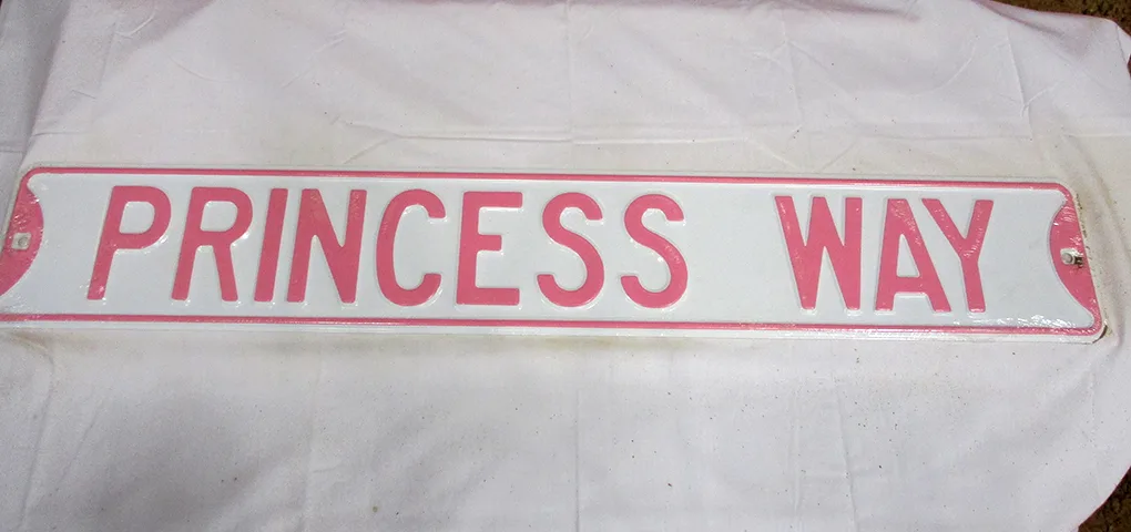 Princess Way (Pink) - Street Signs Metal Sign