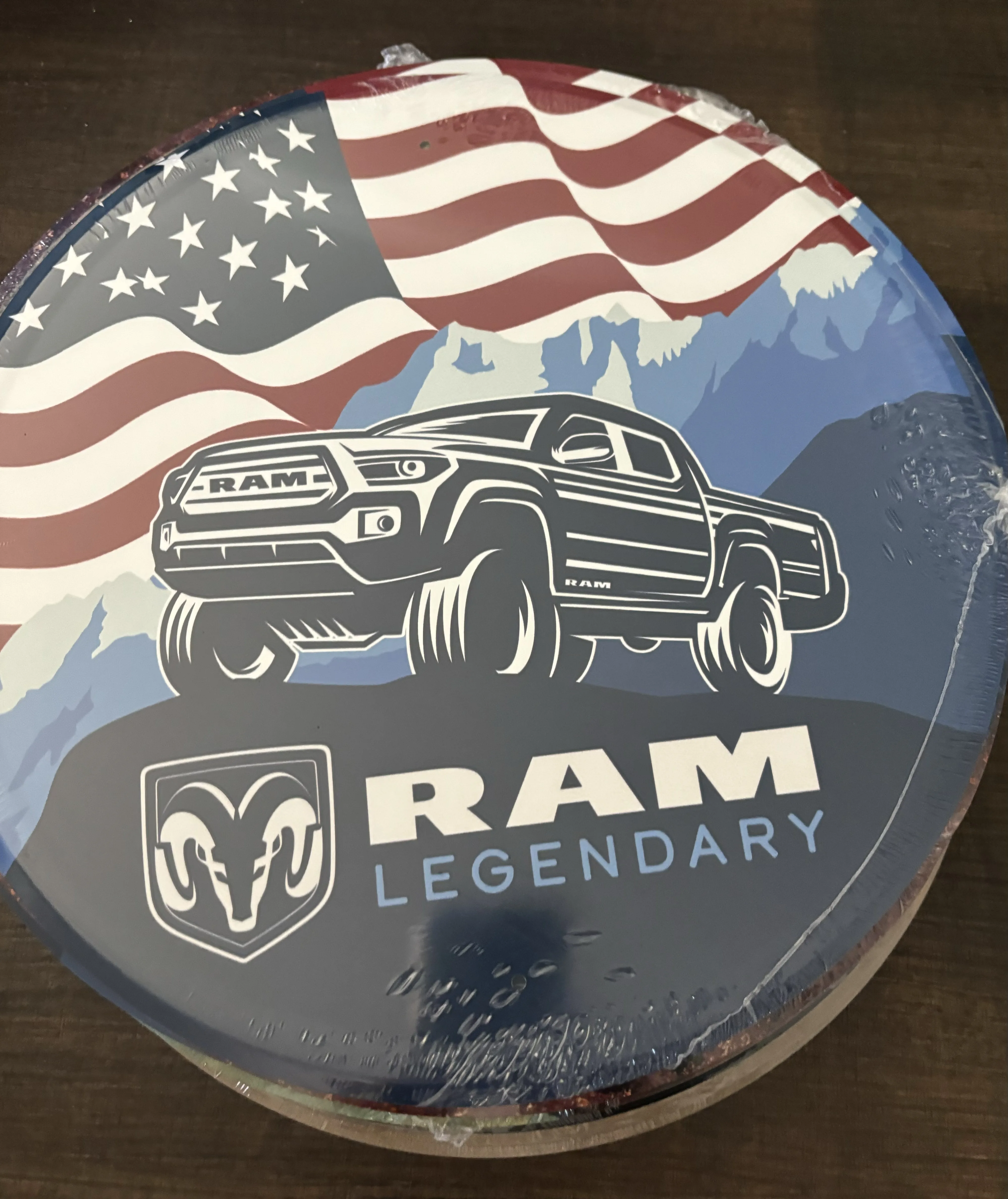Ram-Legend (Round) - Tin Signs Metal Sign