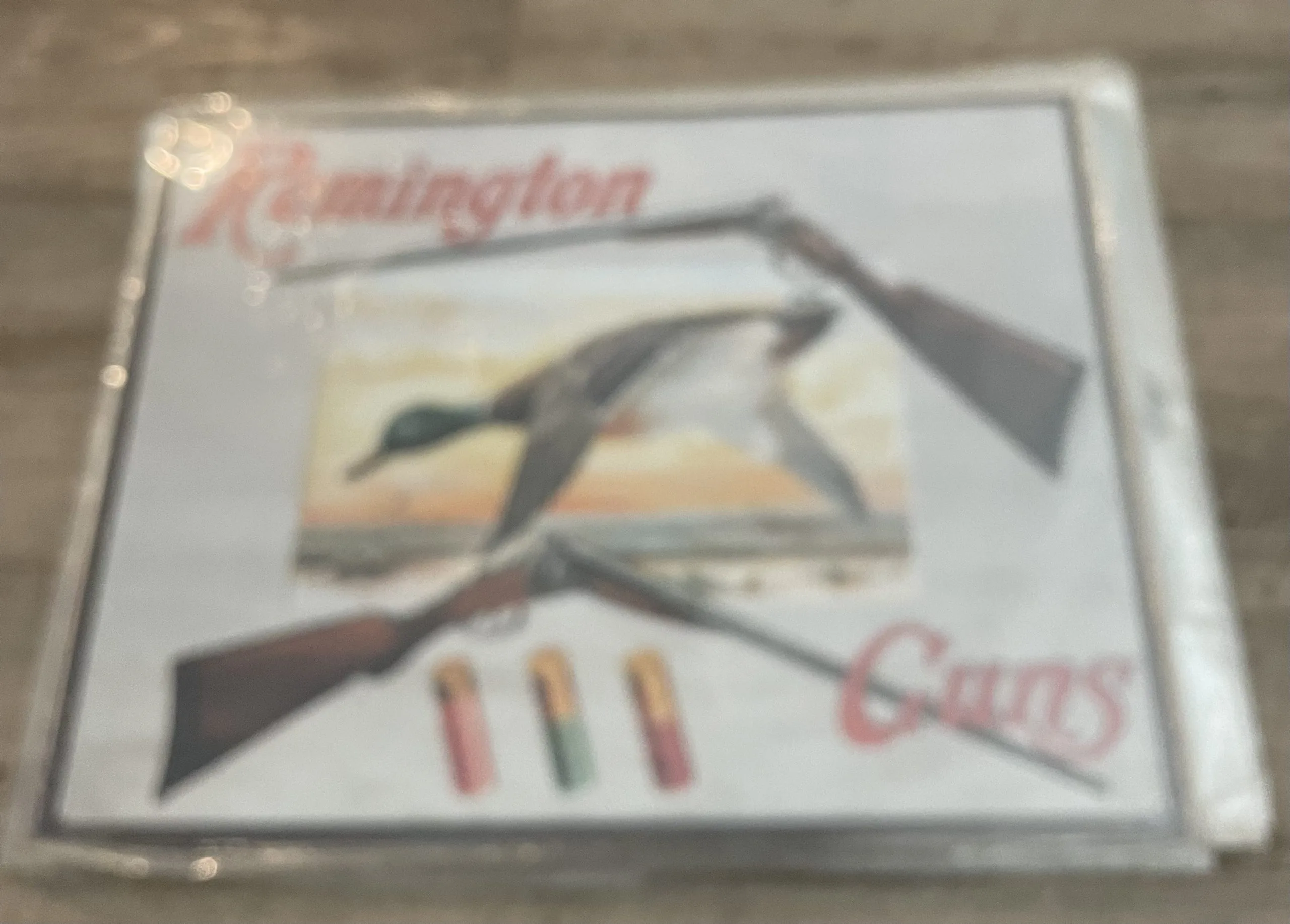 Remington Guns-(2 Shotguns & A Duck) - Guns Metal Sign