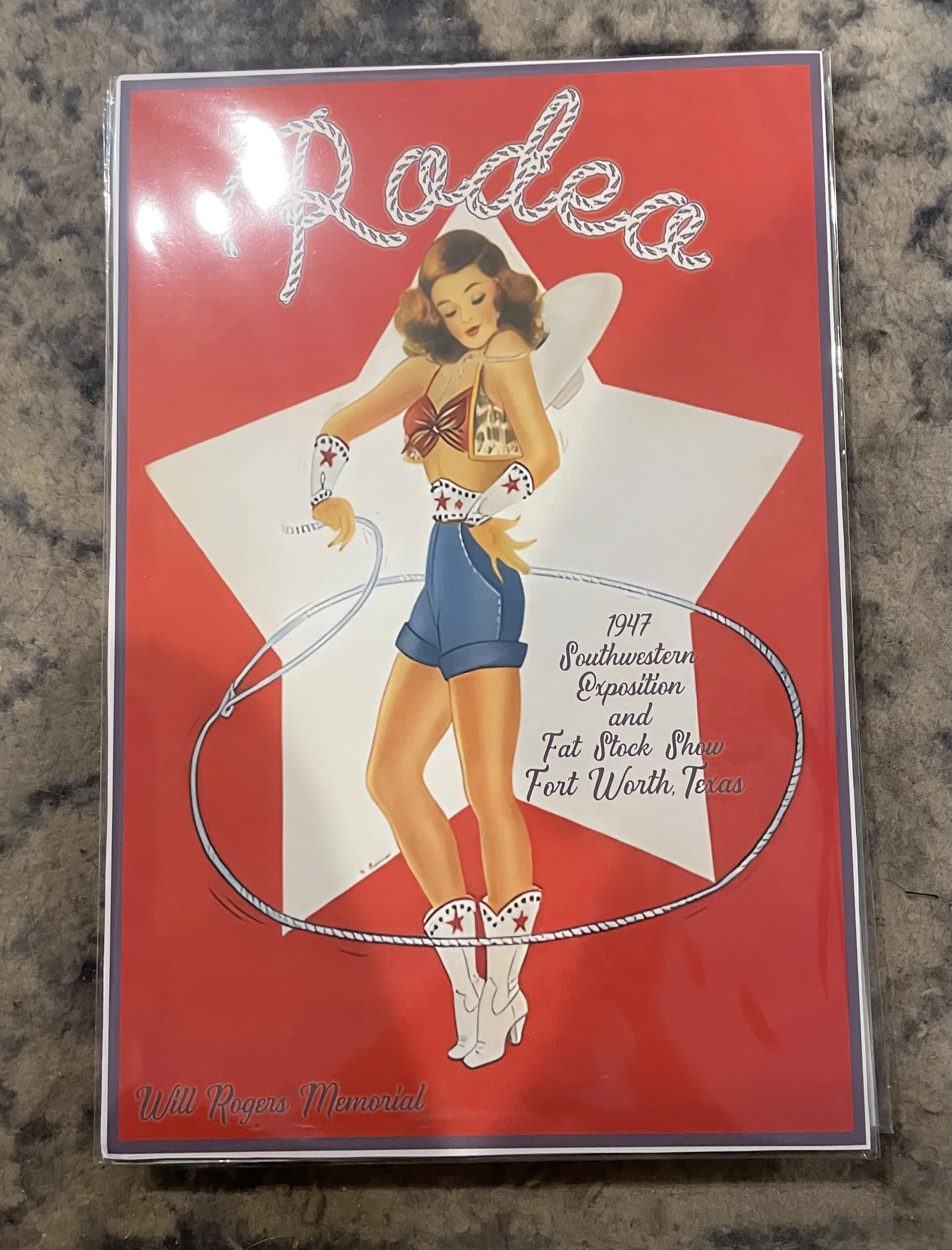 Rodeo-1947 Southwestern Exposition And Fat Stock Show-Fort Worth, Texas (Small) - Rodeo Posters Metal Sign
