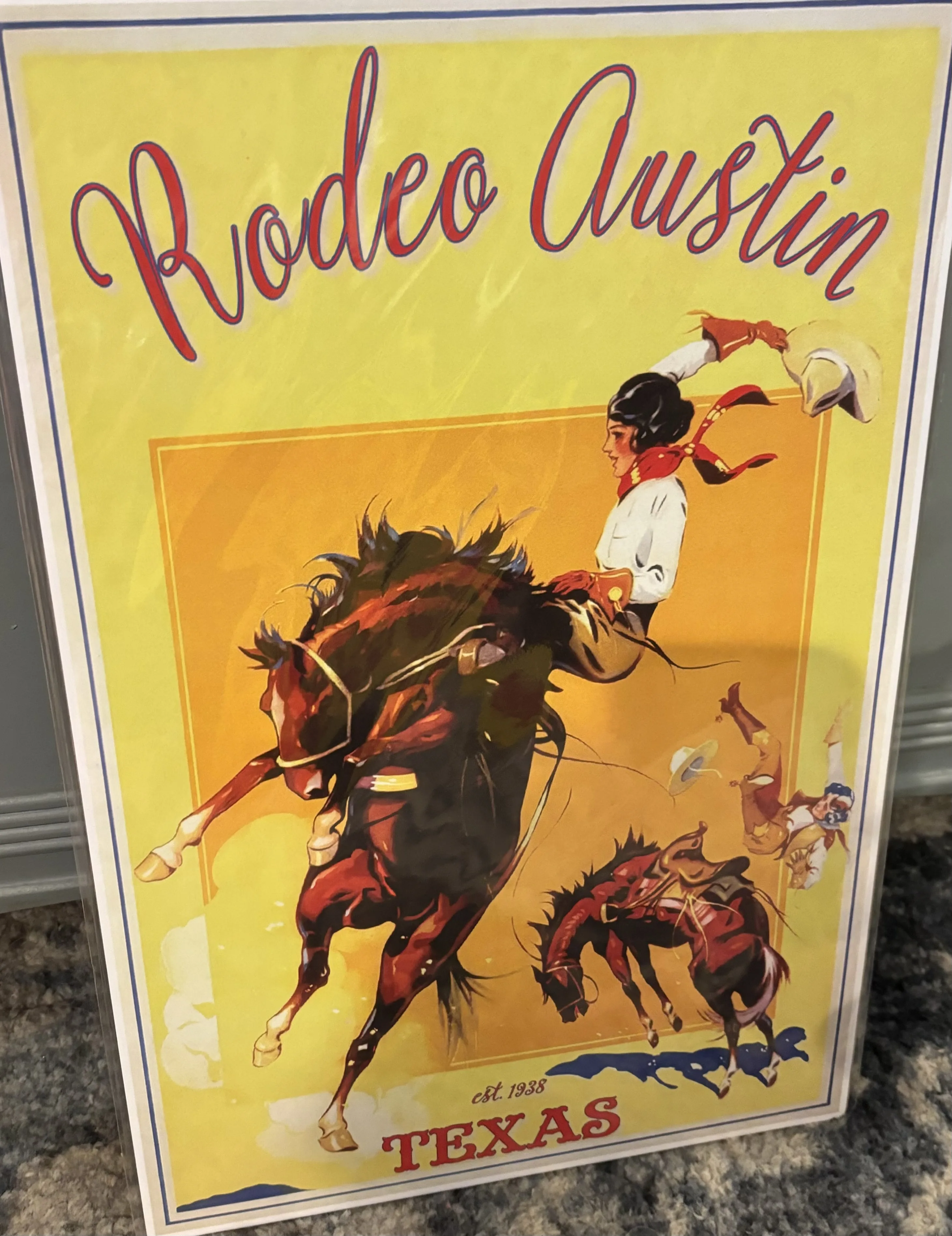 Rodeo Austin Texas-Est. 1938 (Small) - Rodeo Posters Metal Sign