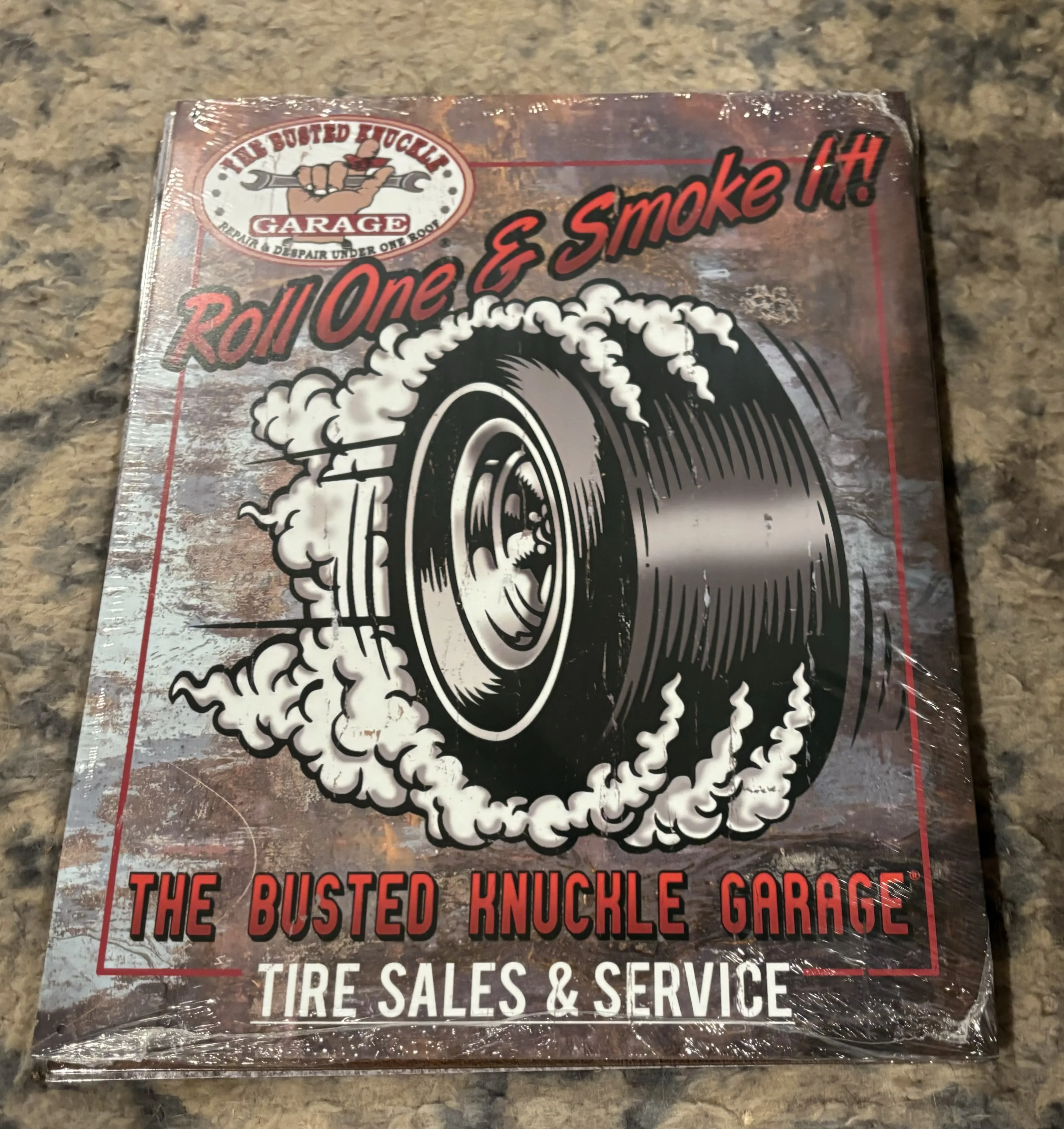 Roll One & Smoke It-The Busted Knuckle Garage - Tin Signs Metal Sign