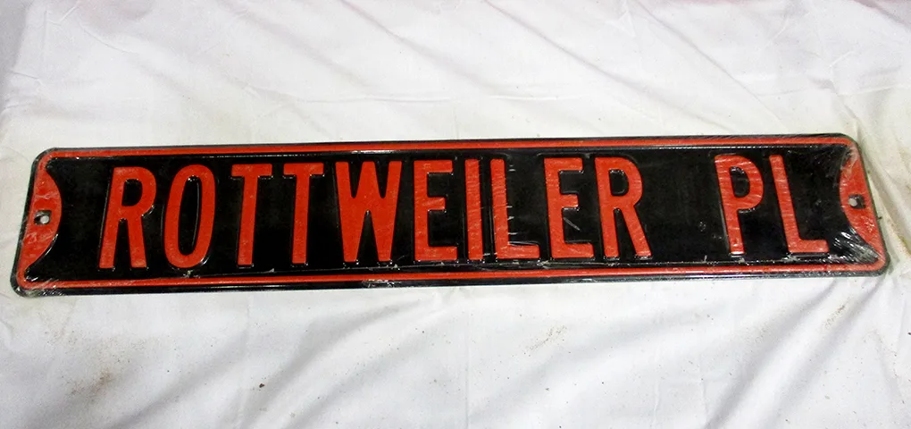 Rottweiler PL - Street Signs Metal Sign
