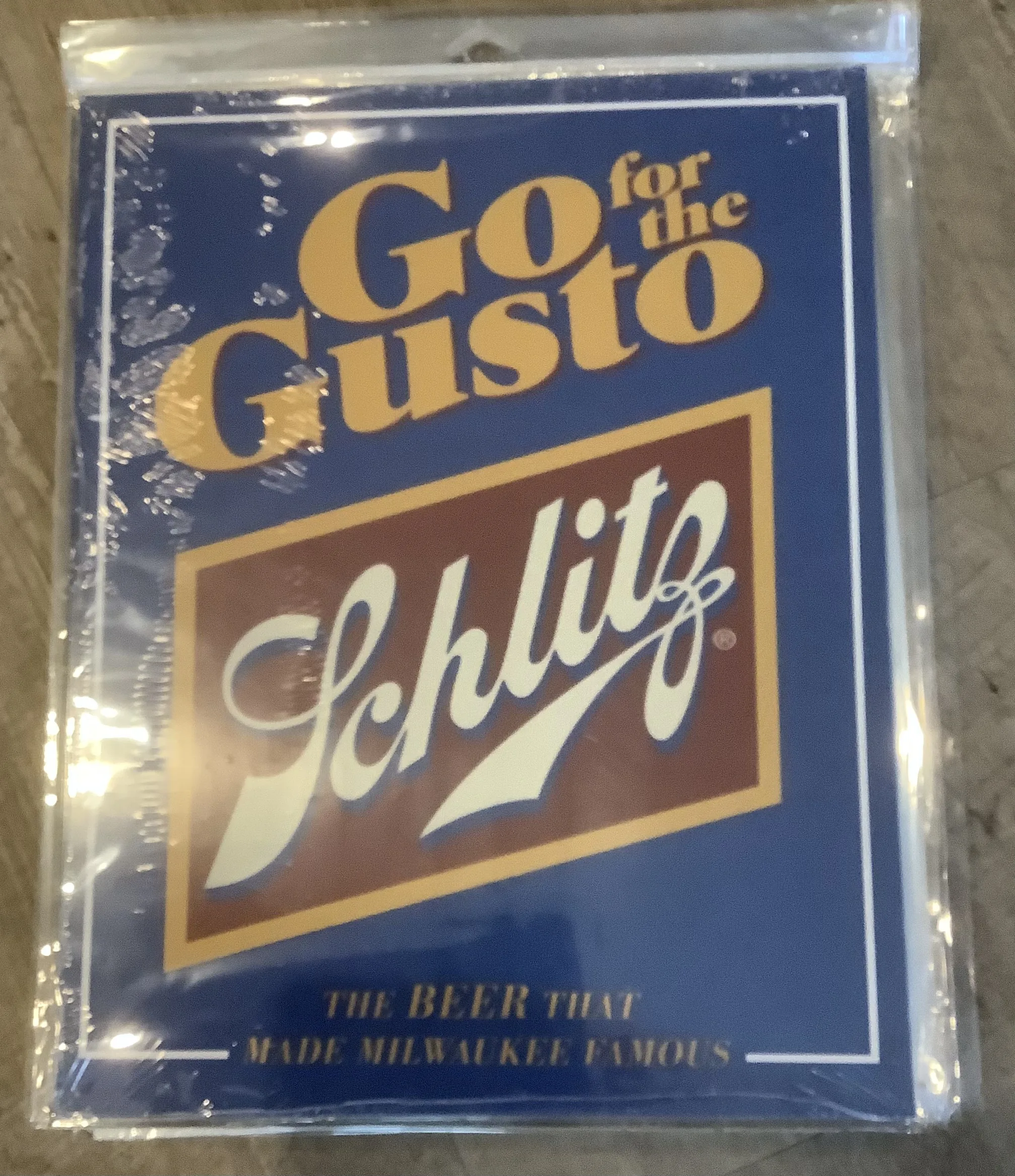 Schlitz-Go For The Gusto - Tin Signs Metal Sign