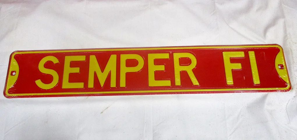 Semper Fi - Street Signs Metal Sign