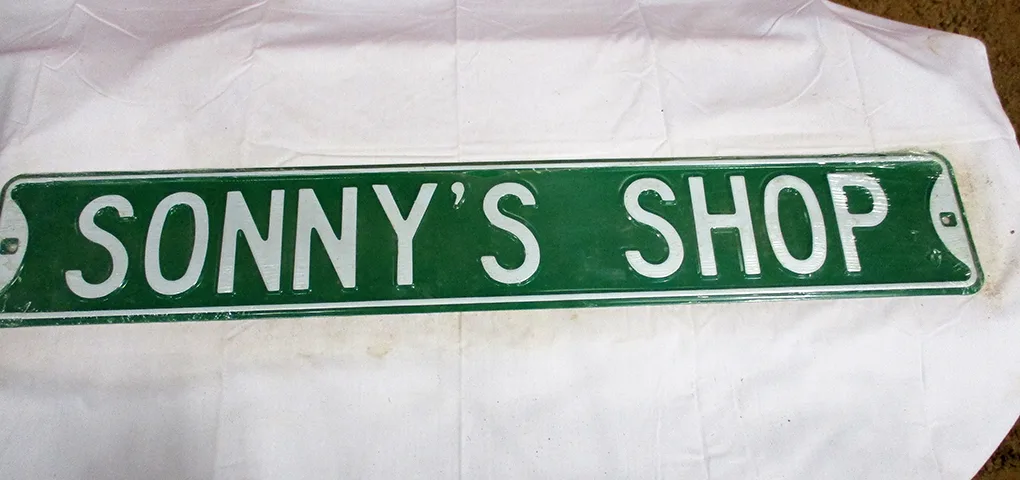 Sonny's Shop - Street Signs Metal Sign