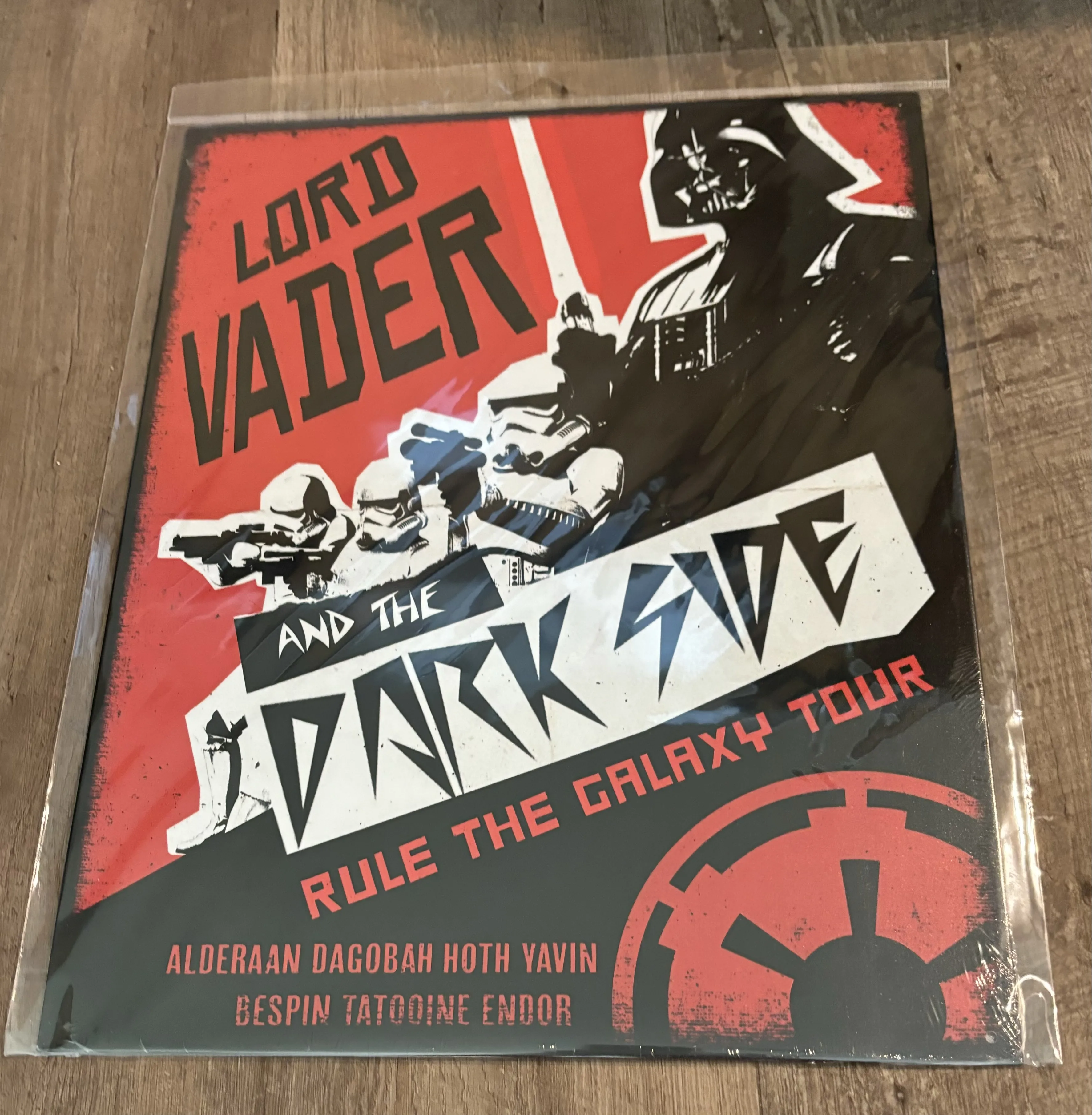 Star Wars-Darth Vader-Lord Vader And The Dark Side - Star Wars Metal Sign