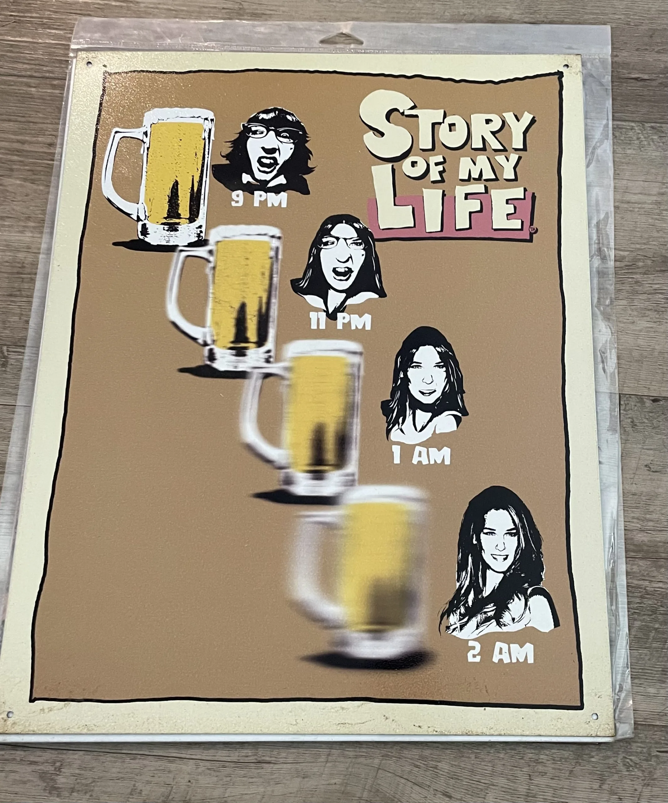 Story Of My Life (Alcohol) - Tin Signs Metal Sign