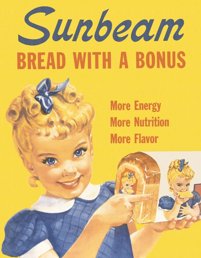 Sunbeam - Bread With A Bonus - Tin Signs Metal Sign