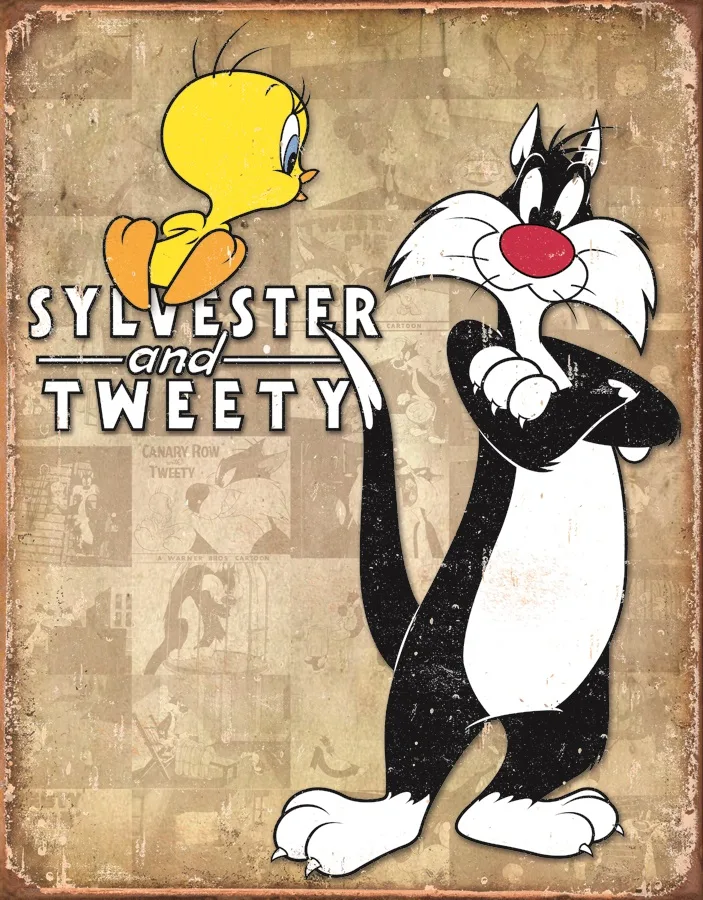 Sylvester & Tweety - Tin Signs Metal Sign