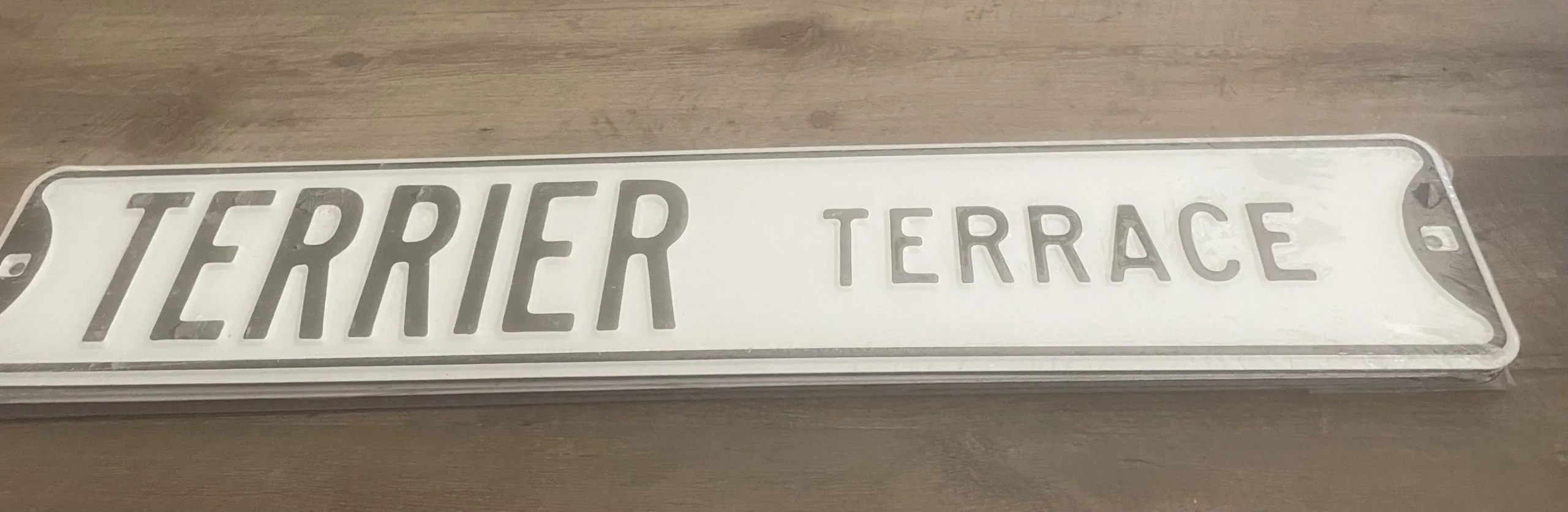 Terrier Terrace - Street Signs Metal Sign